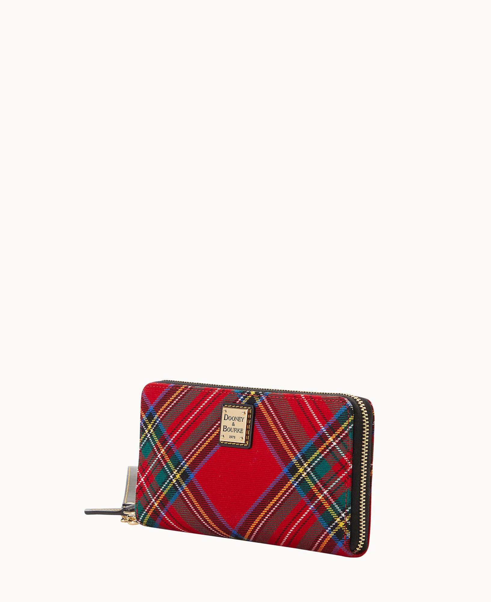 Tartan Large Zip Around Wristlet Crossbody - Image 2