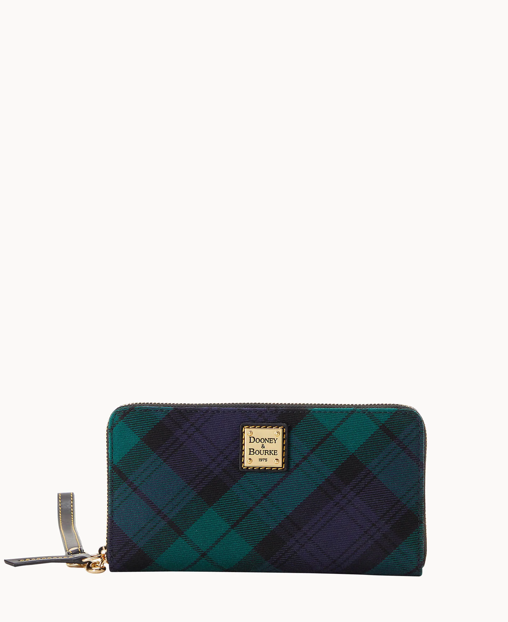 Tartan Large Zip Around Wristlet Crossbody - Image 6