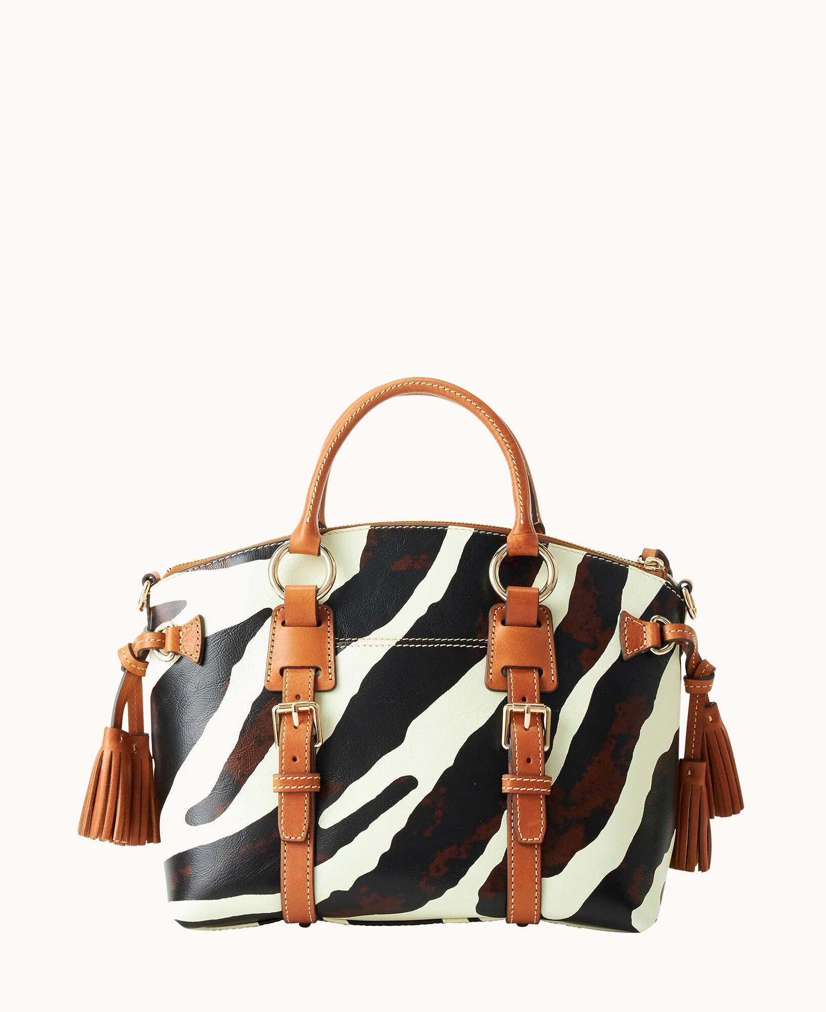 Zebra Leather Bristol Satchel - Image 4