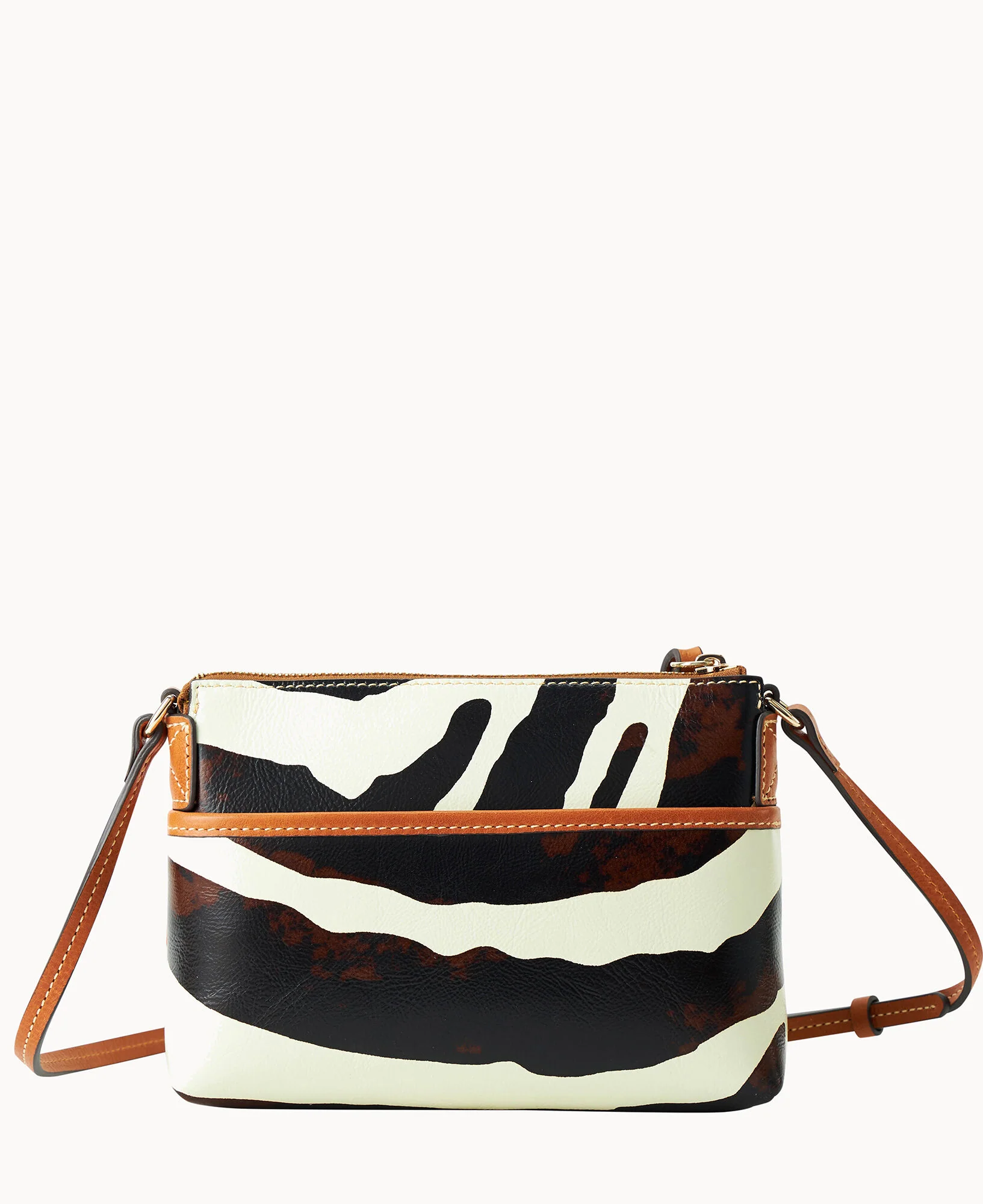 Zebra Leather Katie Crossbody - Image 4