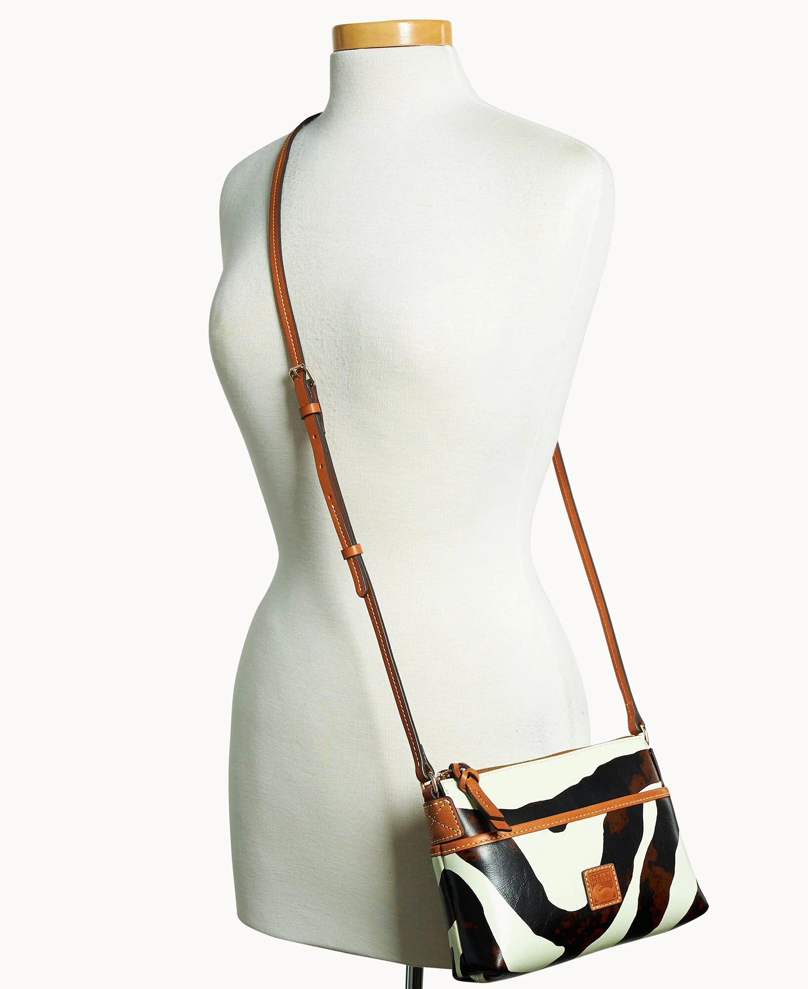 Zebra Leather Katie Crossbody - Image 5