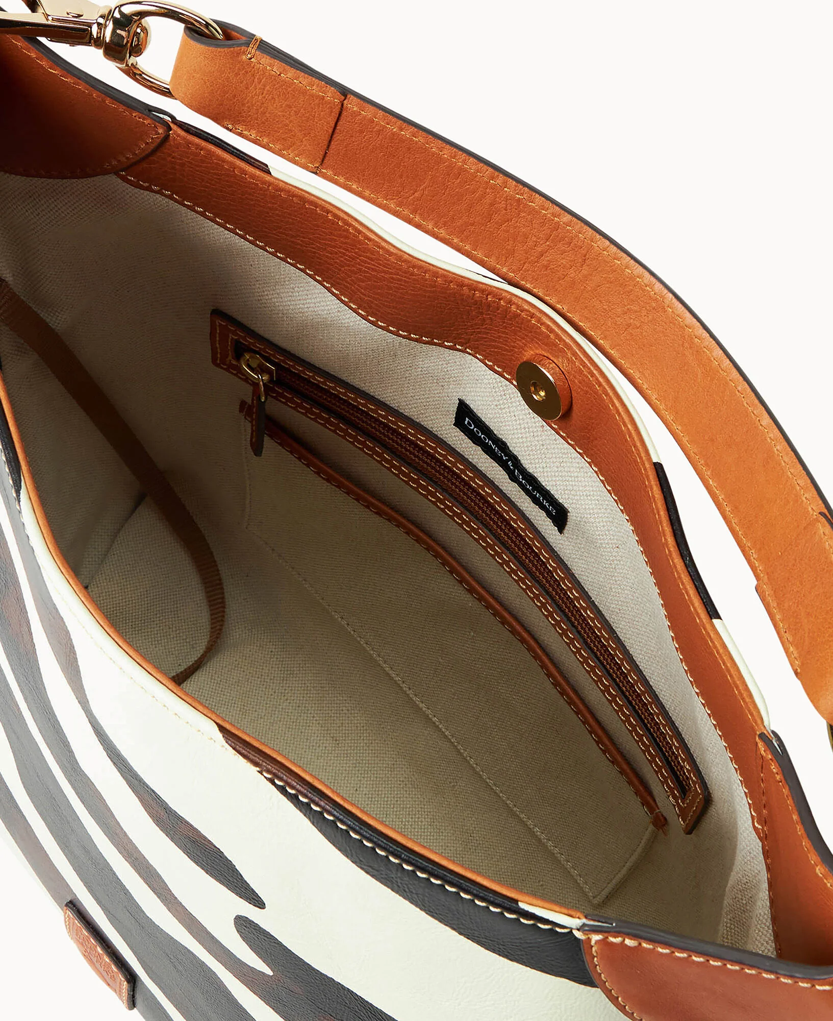 Zebra Leather Medium Sac - Image 3