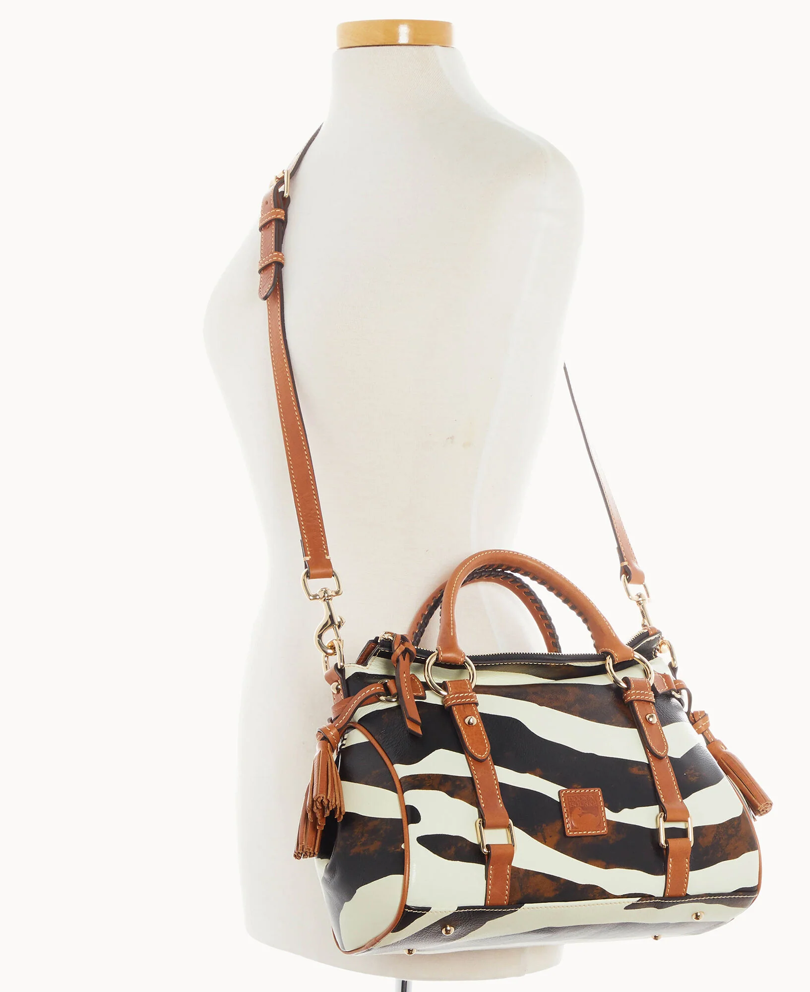 Zebra Leather Satchel - Image 3