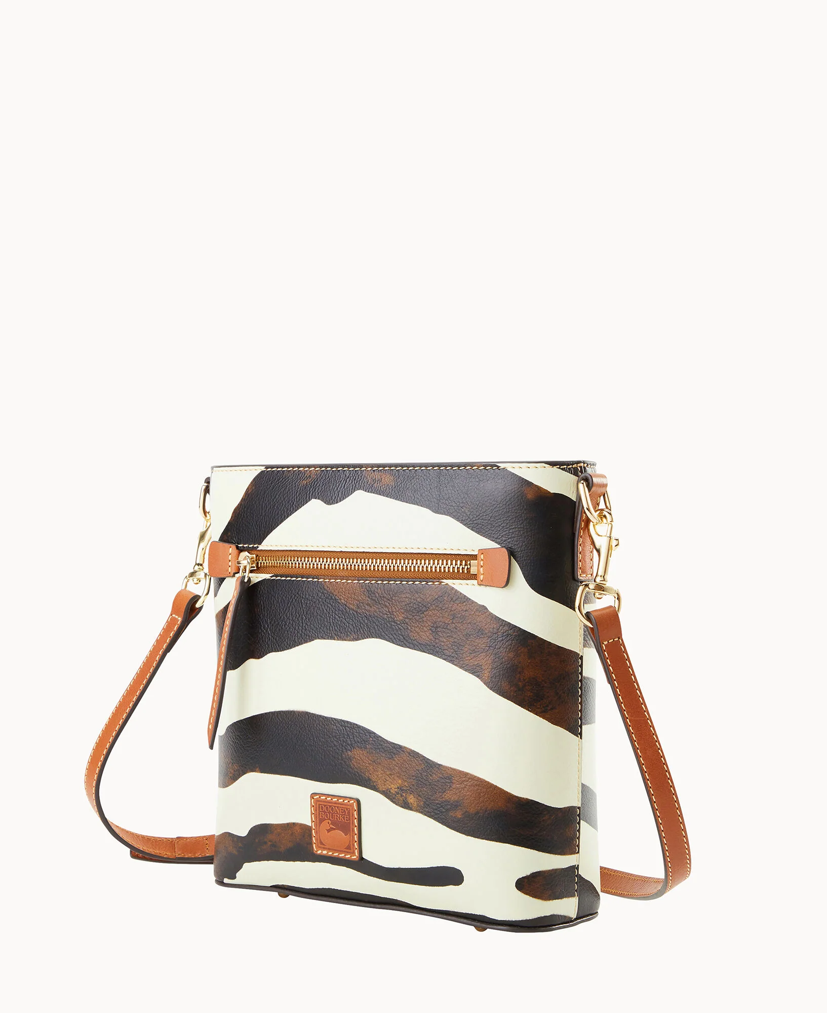 Zebra Leather Zip Crossbody - Image 2